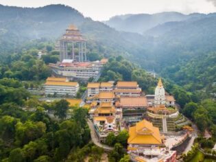 Oversigt Kek Lok Si templet i Penang