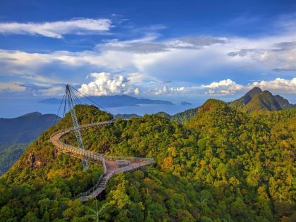 Sky Bridge til det højeste punkt på Langkawi