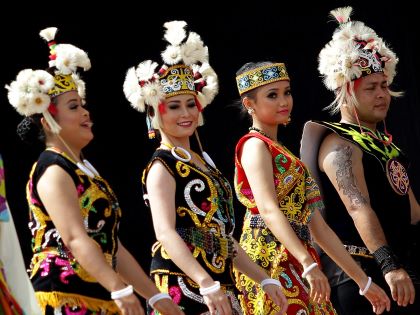 Traditionel beklædning, Borneo