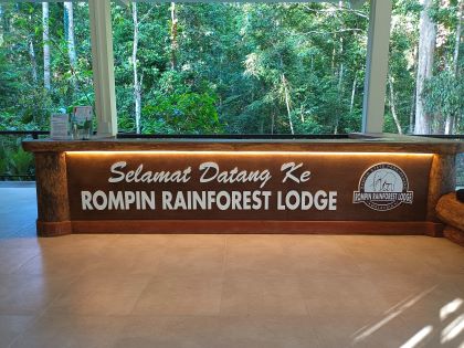 Reception, Rompin Rainforest Lodge