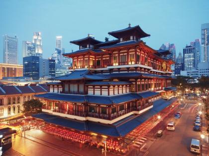 Tempel i China Town, Singapore