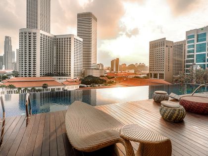 Naumi Singapore, boutique hotel med udsigt fra Rooftop Pool