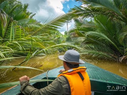 Flod-cruise ved Tabin Rainforest Lodge