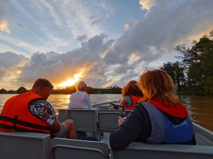 Cruise på Kinabatangan River