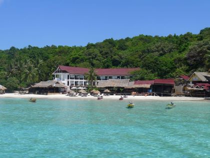 Udsigt fra havet til BuBu Resort