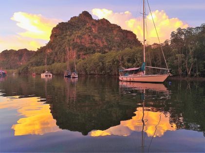 Solnedgang over Kilim Geopark