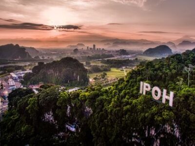Luftfoto over klippelandskab, Ipoh Luftfoto over klippelandskab, Ipoh