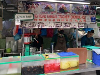 Den ikoniske streetfood-cart der sælger Chendol Den ikoniske streetfood-cart der sælger Chendol