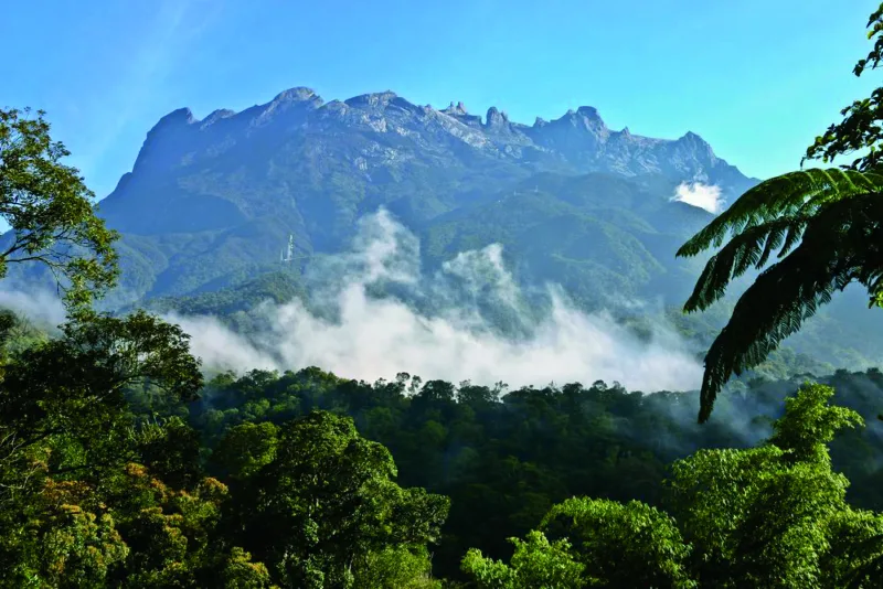 Toppen af Mount Kinabalu