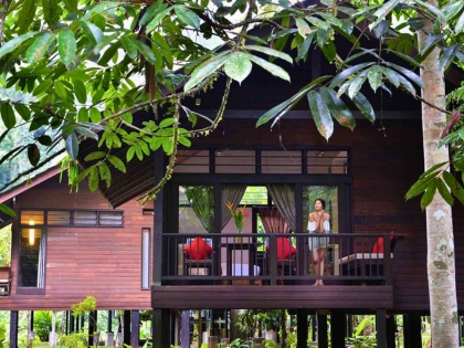 Øko-luksus på Borneo Rainforest Lodge i Danum Valley, Sabah
