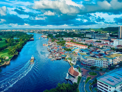 Flodpromenaden i Miri, Sarawak